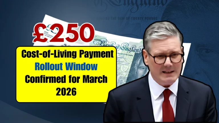£250 Cost of Living Payment March 2026