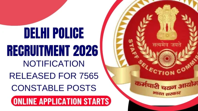Delhi Police Recruitment 2026