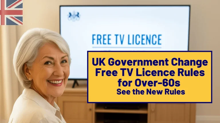 Free TV Licence Rules for Over 60s UK