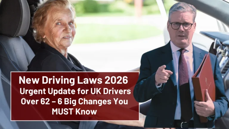 New Driving Laws 2026 UK Drivers Over 62