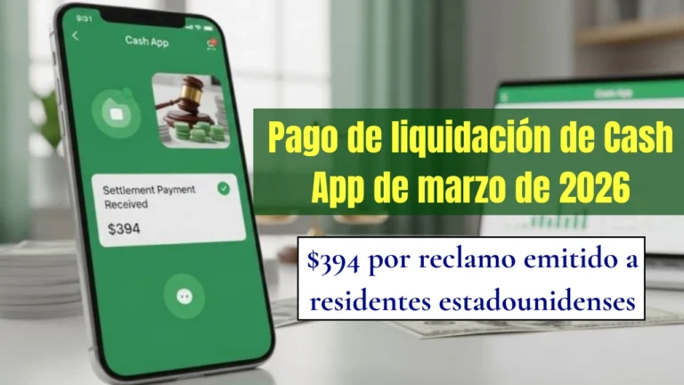 Pago de liquidación de Cash App de marzo de 2026