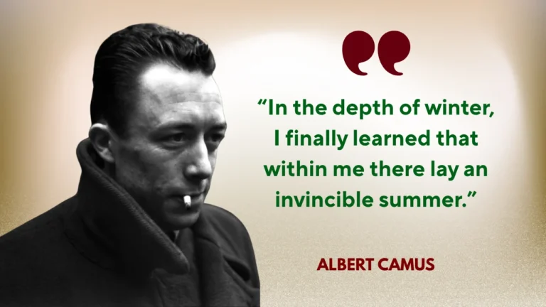 Quote of the Day by Albert Camus on Happiness