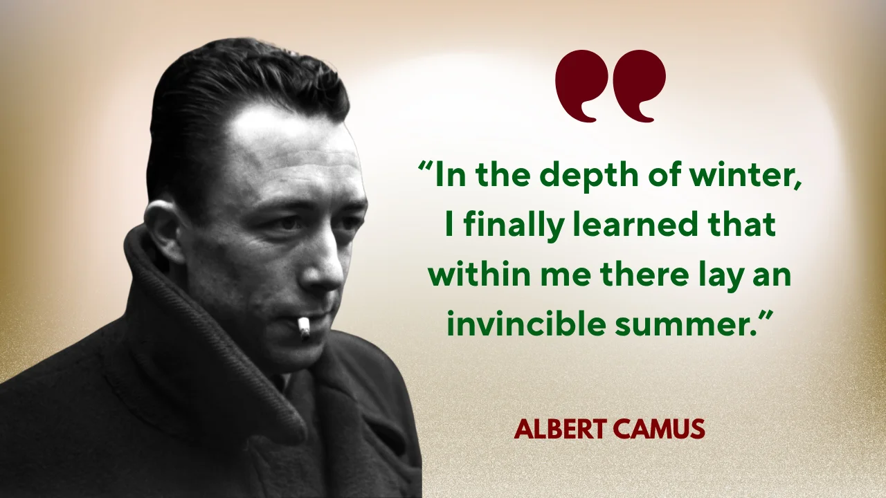 Quote of the Day by Albert Camus on Happiness