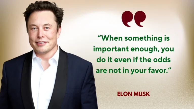 Quote of the Day by Elon Musk on Persistence