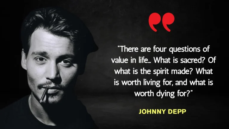 Quote of the Day by Johnny Depp