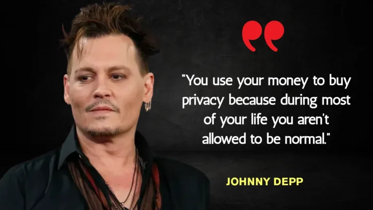 Quote of the Day by Johnny Depp
