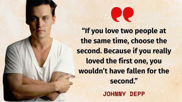 Quote of the Day by Johnny Depp