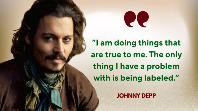 Quote of the Day by Johnny Depp on Identity