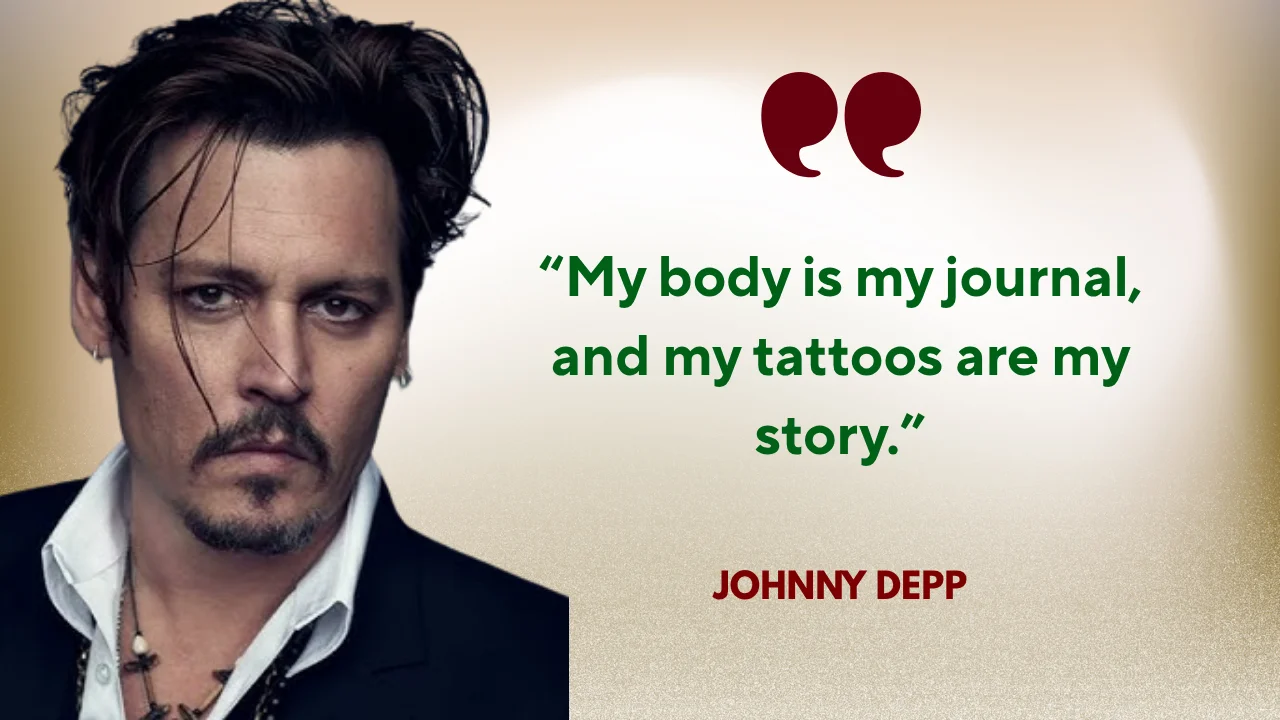 Quote of the Day by Johnny Depp on Self-Expression