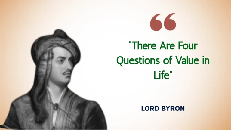 Quote of the Day by Lord Byron