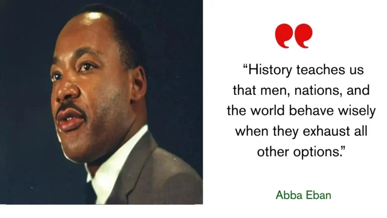 Quote of the day by Abba Eban: