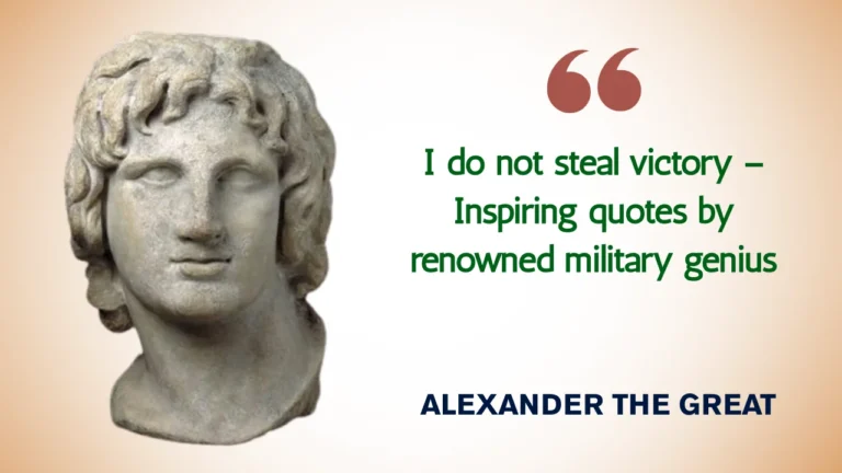 Quote of the day by Alexander the Great