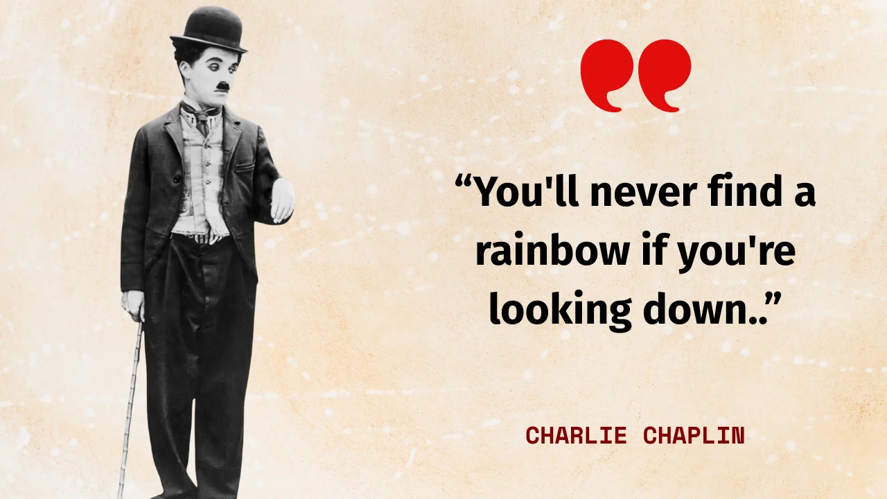 Quote of the day by Charlie Chaplin