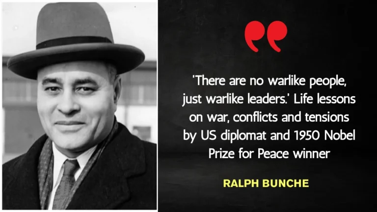 Quote of the day by Ralph Bunche