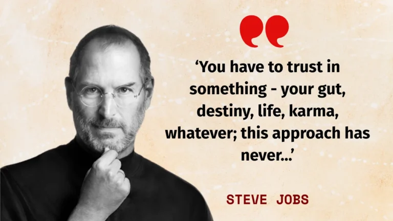 Quote of the day by Steve Jobs