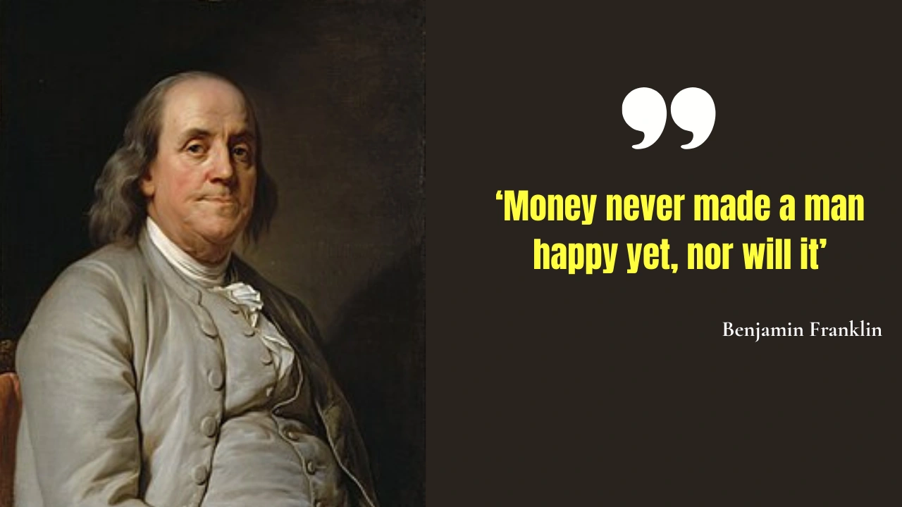 ‘Money never made a man happy yet, nor will it’